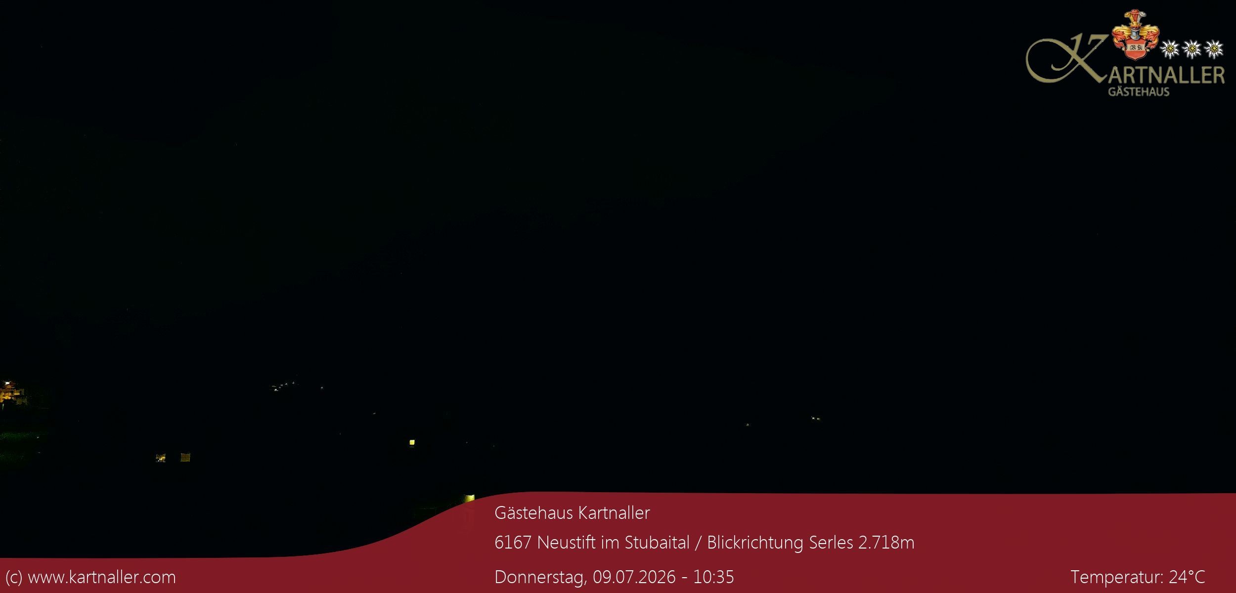 Archiv Foto Webcam Blick Neustift und Serles / Stubaital
