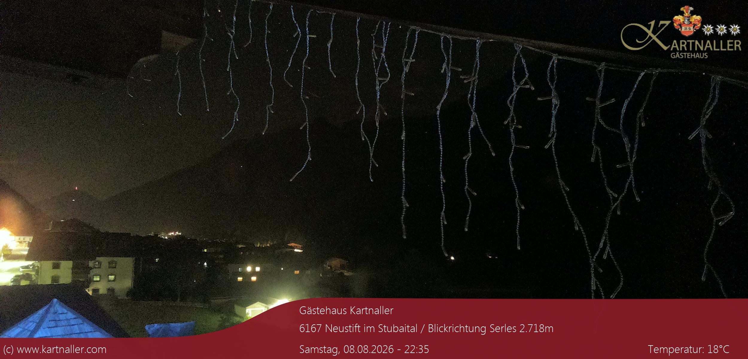 Archiv Foto Webcam Blick Neustift und Serles / Stubaital