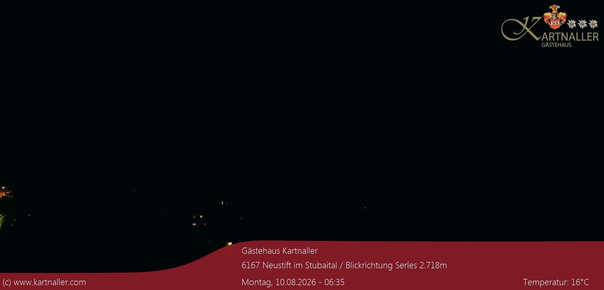 Archiv Foto Webcam Blick Neustift und Serles / Stubaital