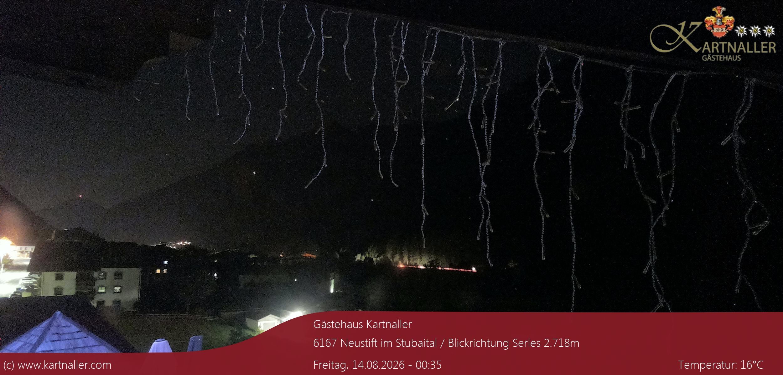 Archived image Webcam View to Neustift and Serles