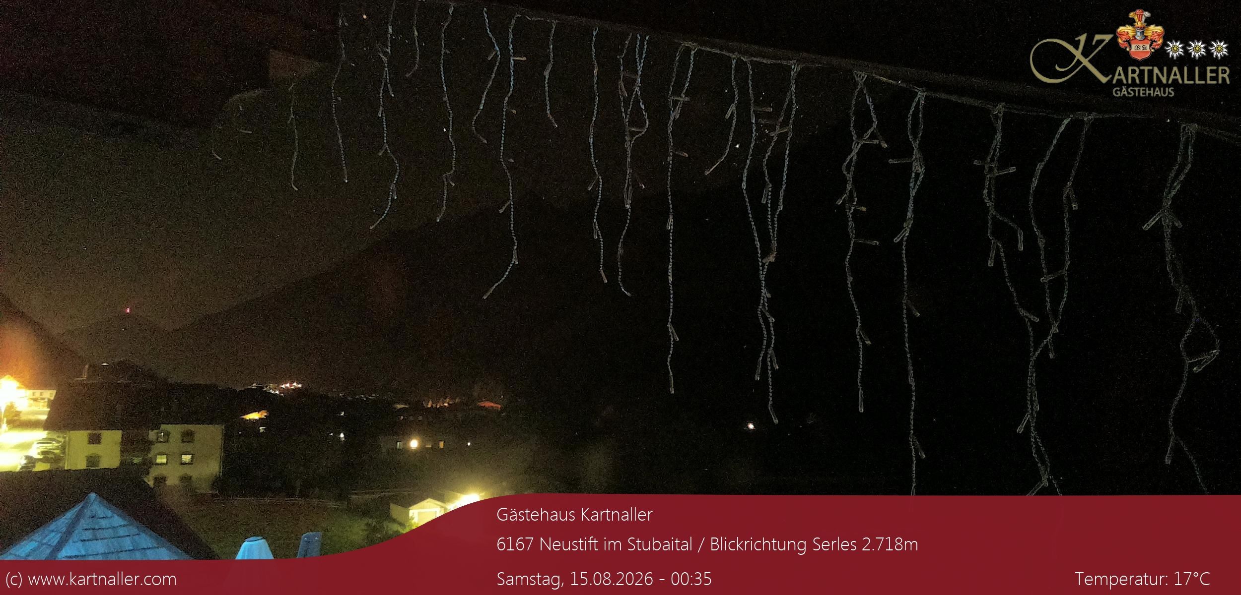 Archiv Foto Webcam Blick Neustift und Serles / Stubaital
