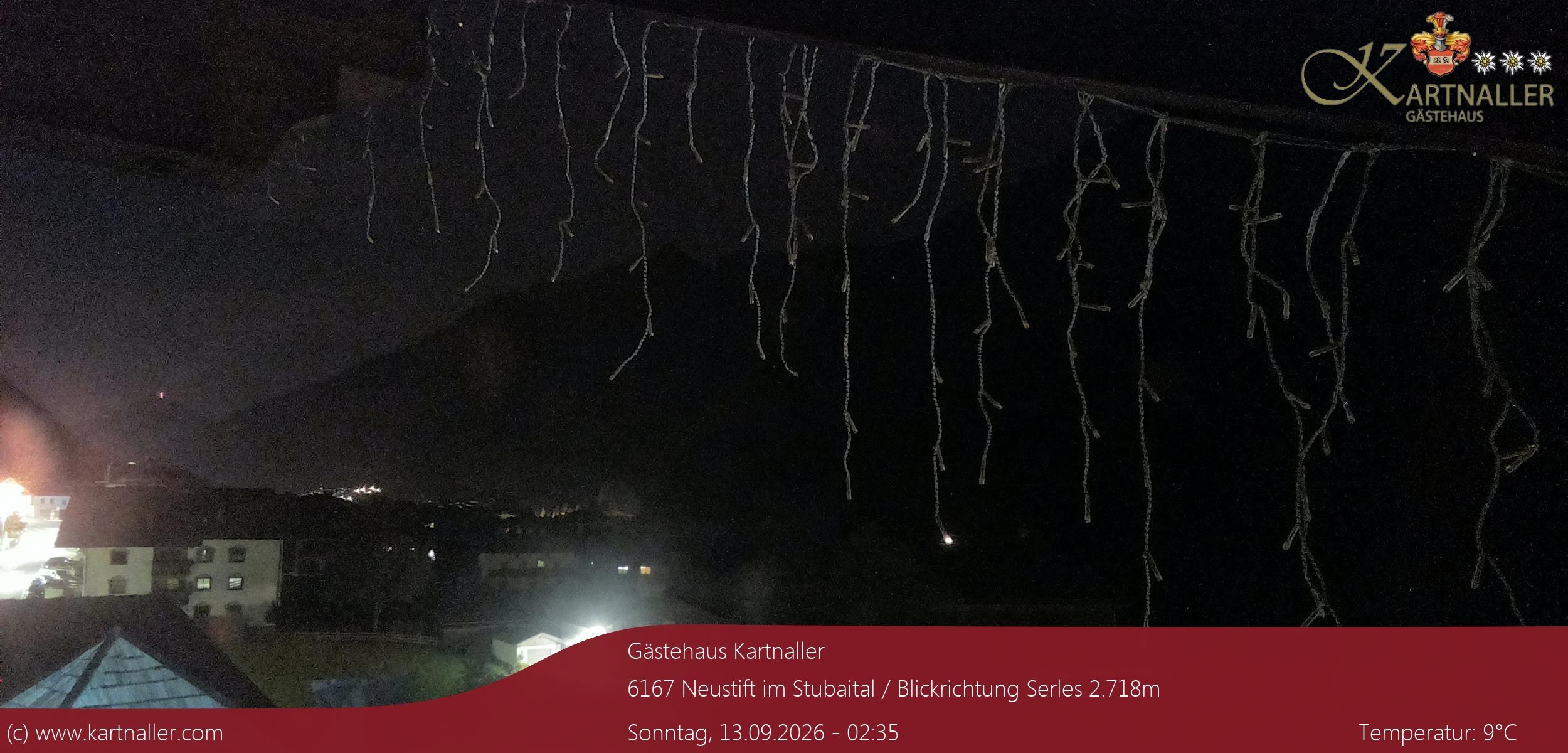Archiv Foto Webcam Blick Neustift und Serles / Stubaital
