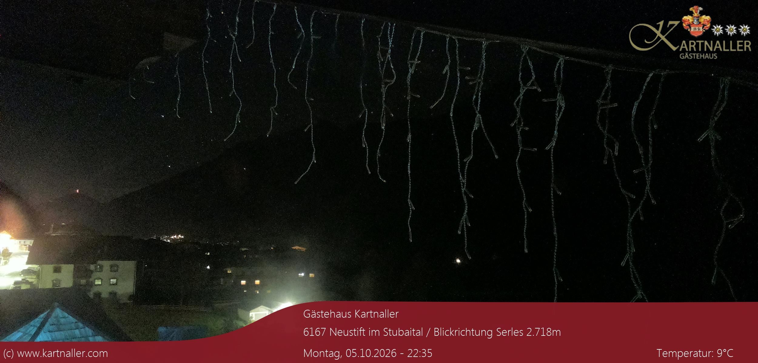 Archiv Foto Webcam Blick Neustift und Serles / Stubaital
