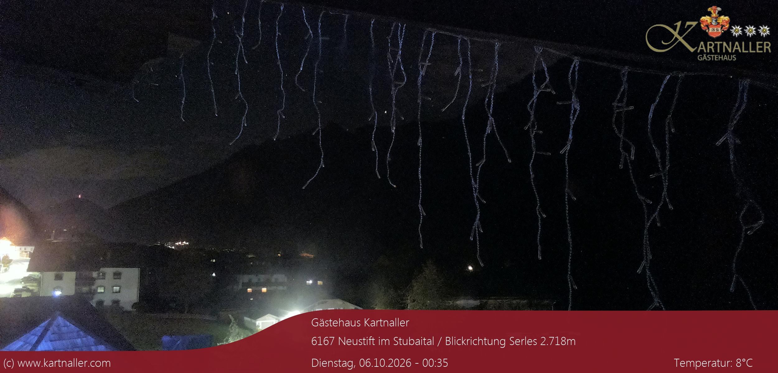 Archiv Foto Webcam Blick Neustift und Serles / Stubaital