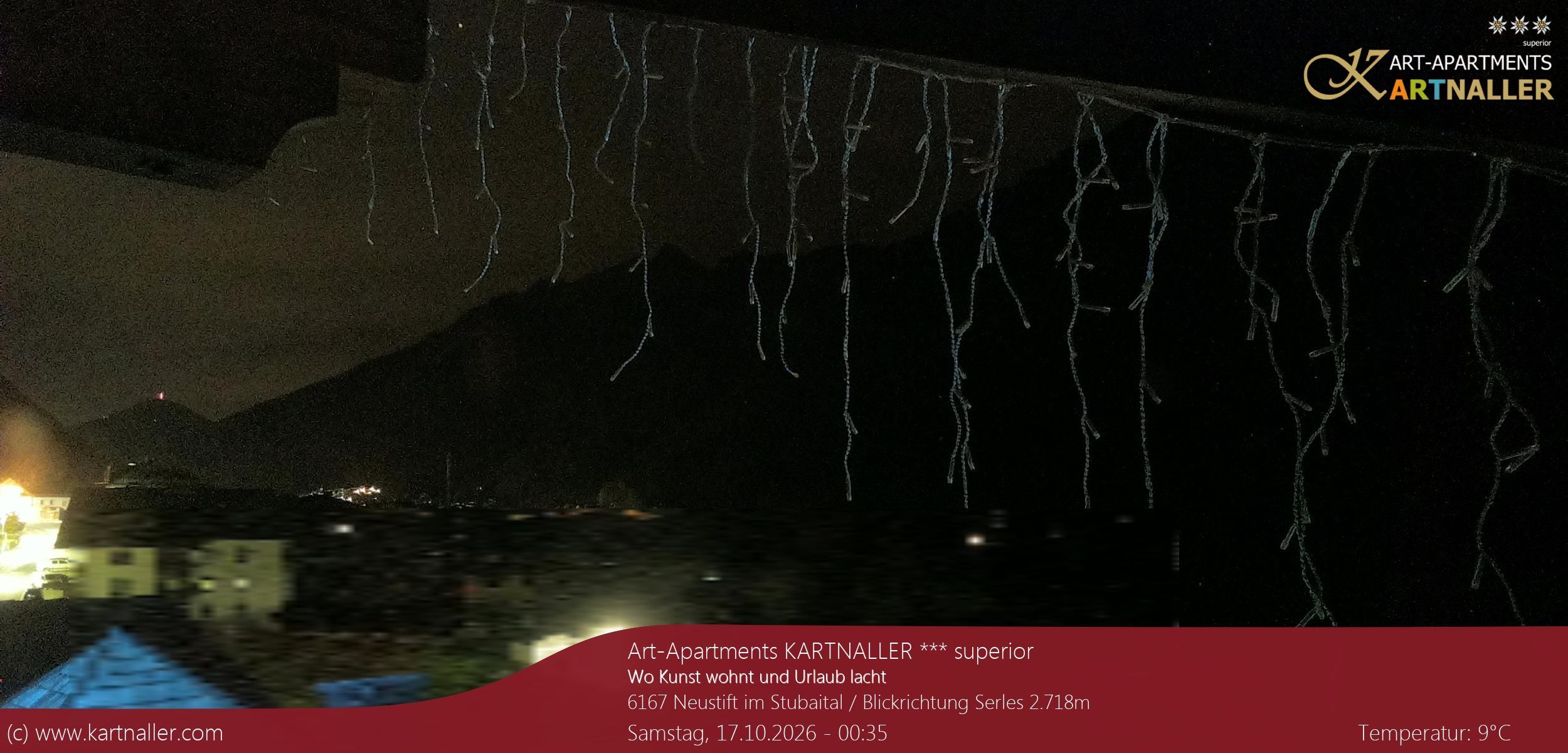 Archiv Foto Webcam Blick Neustift und Serles / Stubaital