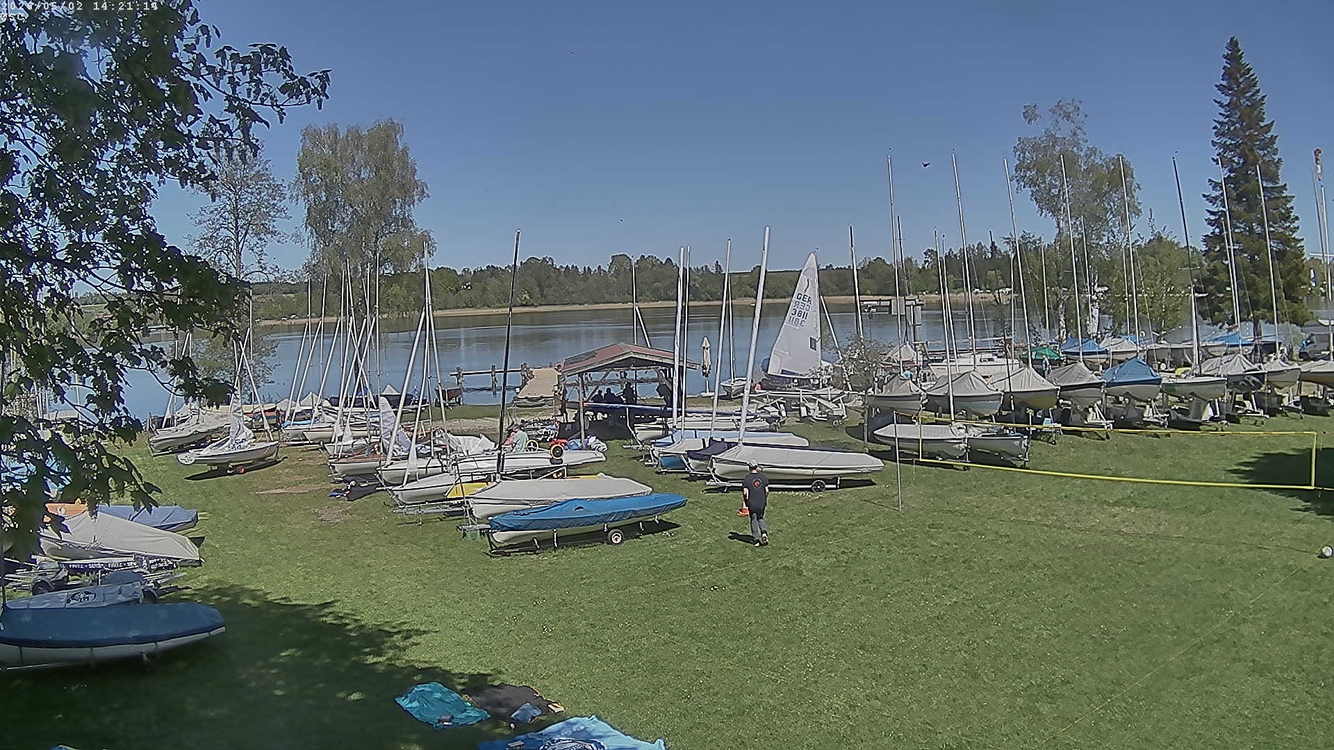 Archiv Foto Webcam Segelhafen Waginger See