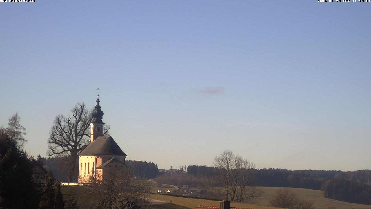 Archiv Foto Webcam Wallfahrtskirche Maria Mühlberg am Waginger See