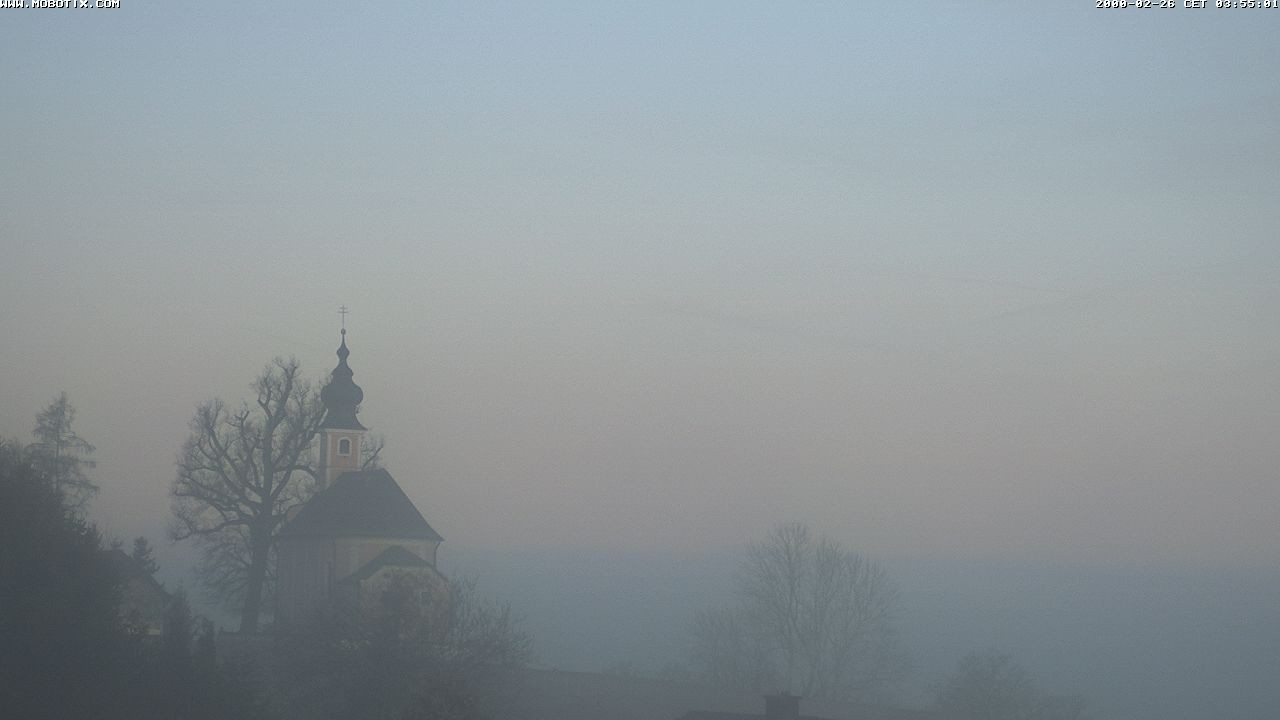 Archived image Webcam Waging: Church of Pilgrimage Maria Mühlberg