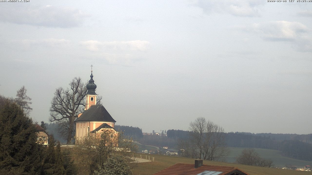 Archiv Foto Webcam Wallfahrtskirche Maria Mühlberg am Waginger See