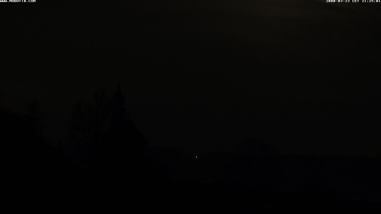 Archived image Webcam Waging: Church of Pilgrimage Maria Mühlberg