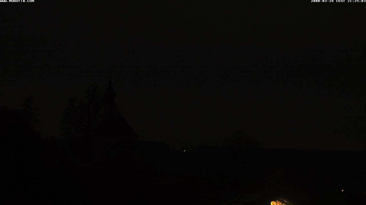 Archived image Webcam Waging: Church of Pilgrimage Maria Mühlberg