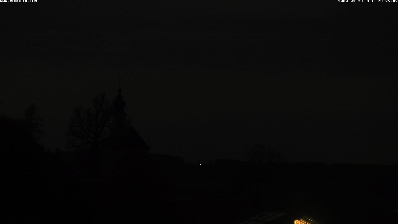 Archived image Webcam Waging: Church of Pilgrimage Maria Mühlberg