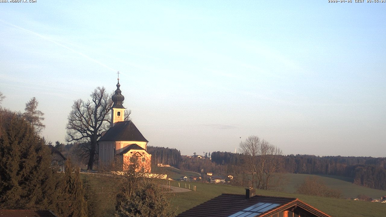Archiv Foto Webcam Wallfahrtskirche Maria Mühlberg am Waginger See