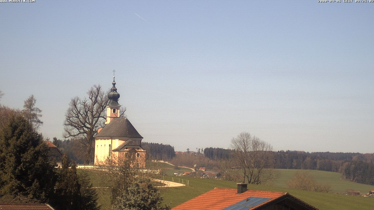 Archiv Foto Webcam Wallfahrtskirche Maria Mühlberg am Waginger See