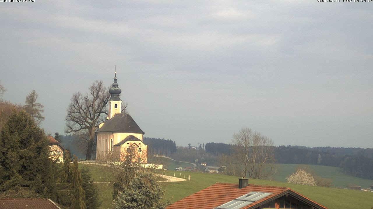 Archiv Foto Webcam Wallfahrtskirche Maria Mühlberg am Waginger See