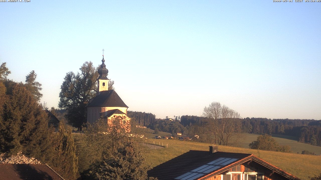 Archiv Foto Webcam Wallfahrtskirche Maria Mühlberg am Waginger See