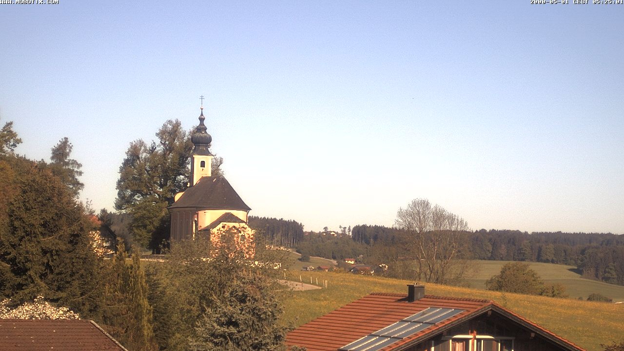 Archiv Foto Webcam Wallfahrtskirche Maria Mühlberg am Waginger See