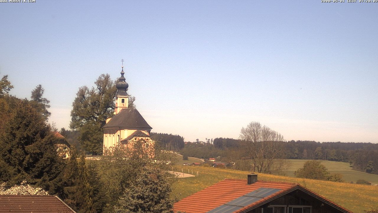 Archiv Foto Webcam Wallfahrtskirche Maria Mühlberg am Waginger See