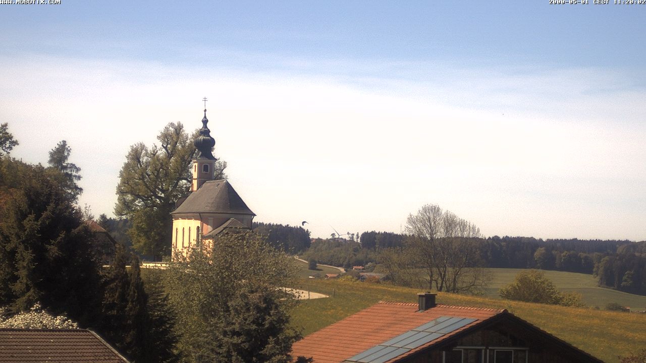 Archiv Foto Webcam Wallfahrtskirche Maria Mühlberg am Waginger See