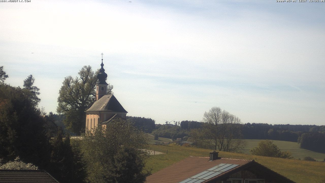 Archiv Foto Webcam Wallfahrtskirche Maria Mühlberg am Waginger See