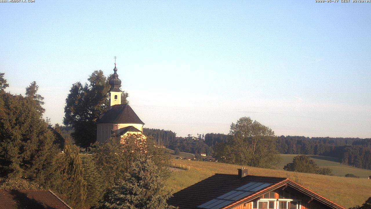 Archiv Foto Webcam Wallfahrtskirche Maria Mühlberg am Waginger See