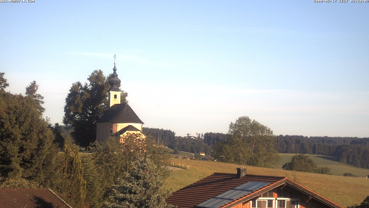 Archiv Foto Webcam Wallfahrtskirche Maria Mühlberg am Waginger See