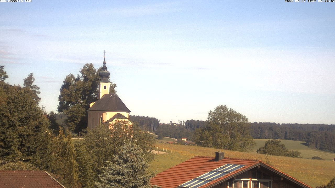 Archiv Foto Webcam Wallfahrtskirche Maria Mühlberg am Waginger See