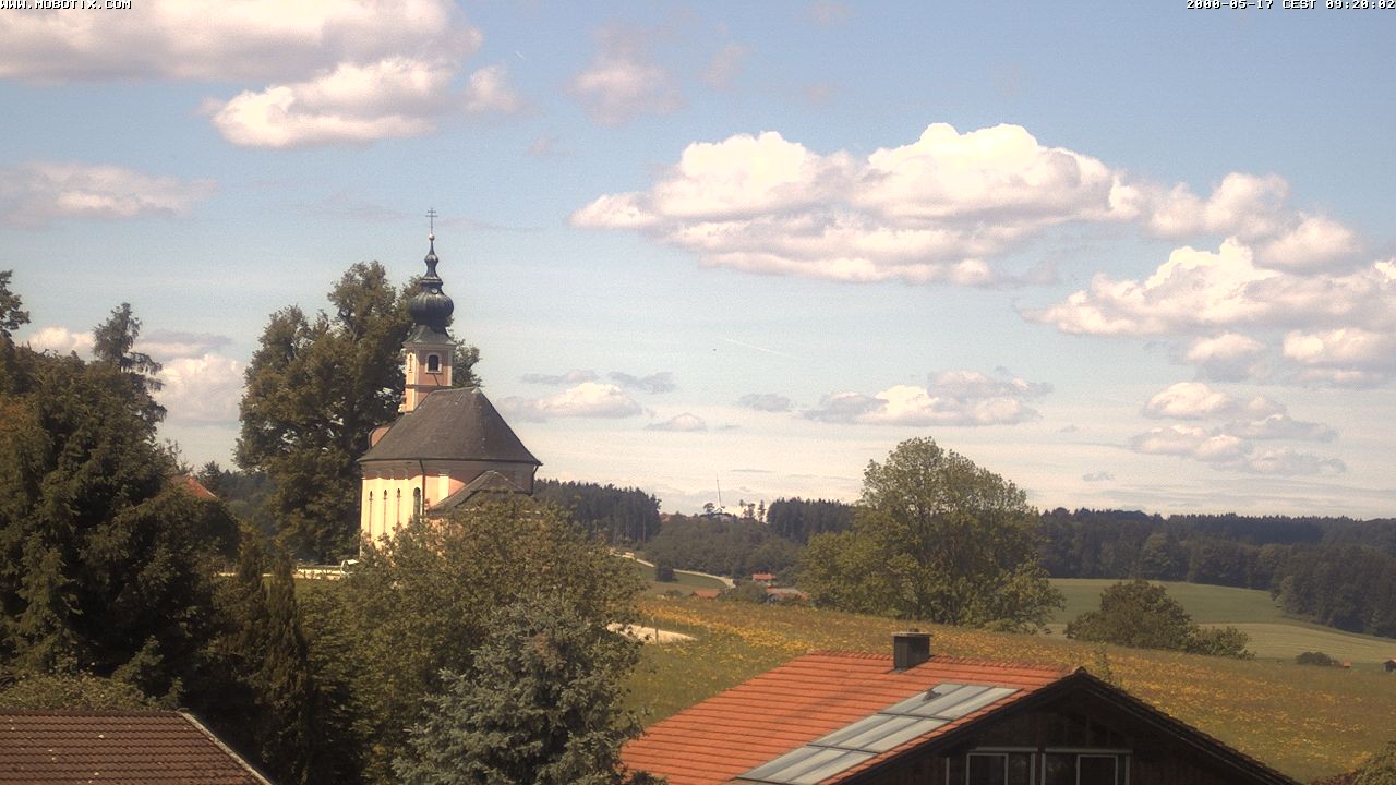 Archiv Foto Webcam Wallfahrtskirche Maria Mühlberg am Waginger See