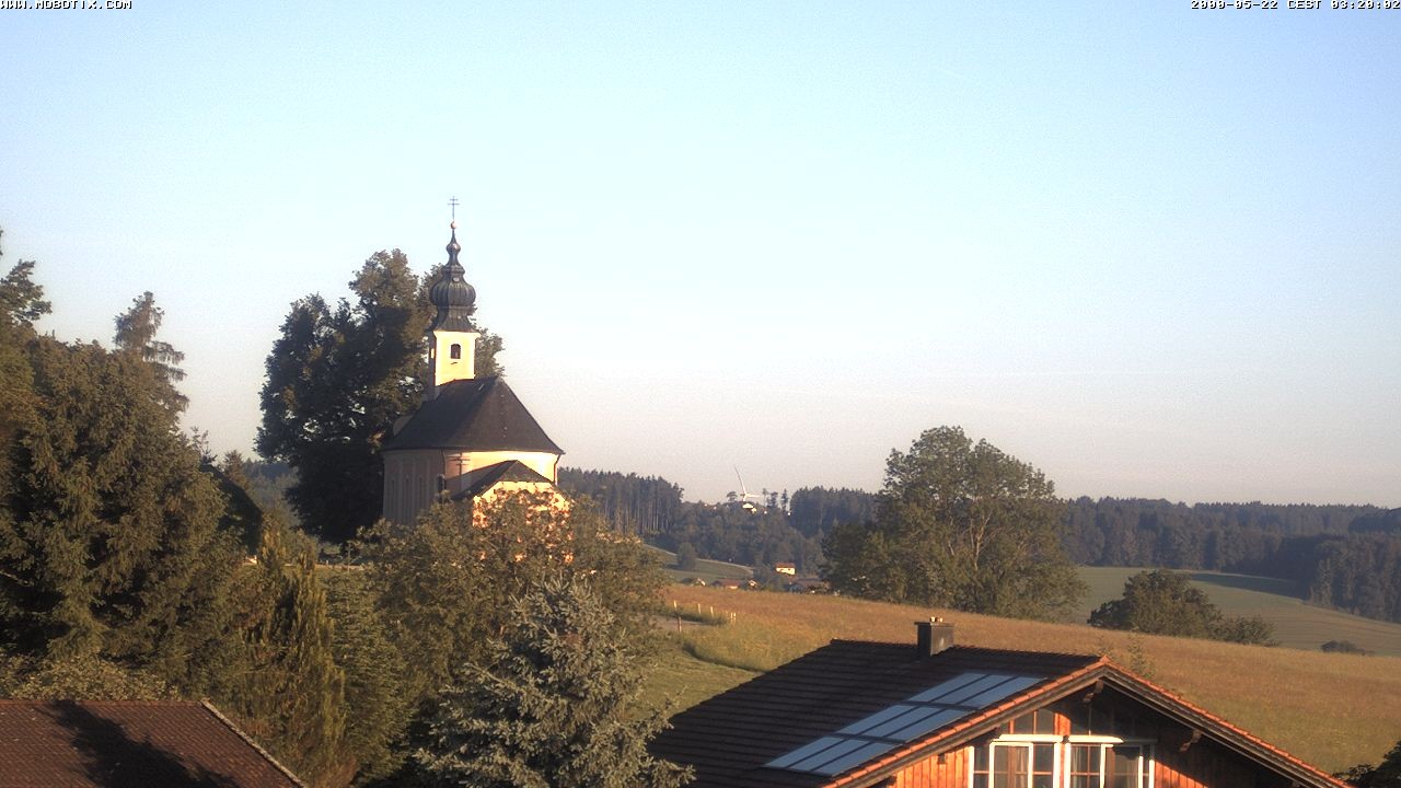 Archiv Foto Webcam Wallfahrtskirche Maria Mühlberg am Waginger See