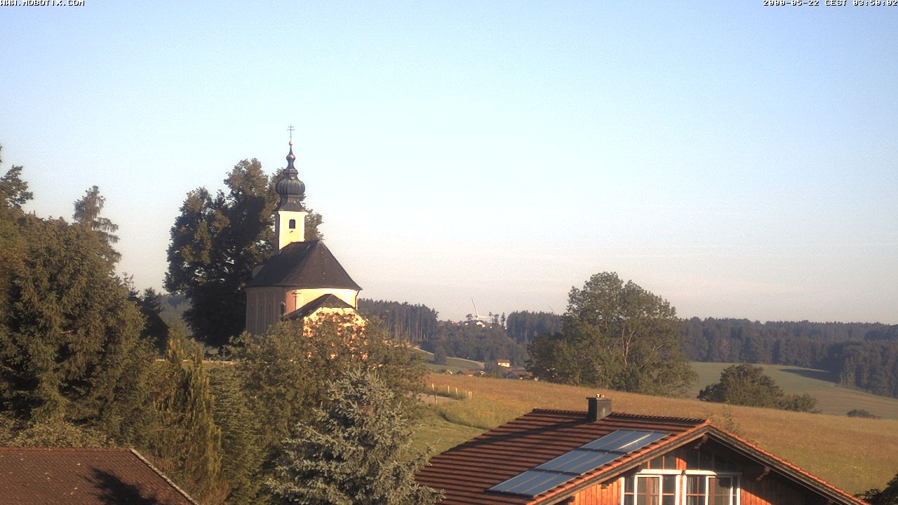 Archiv Foto Webcam Wallfahrtskirche Maria Mühlberg am Waginger See