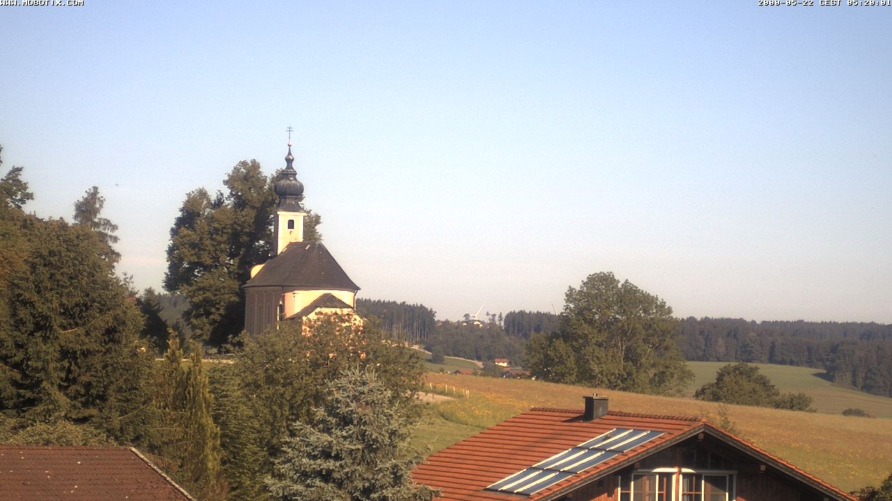 Archiv Foto Webcam Wallfahrtskirche Maria Mühlberg am Waginger See