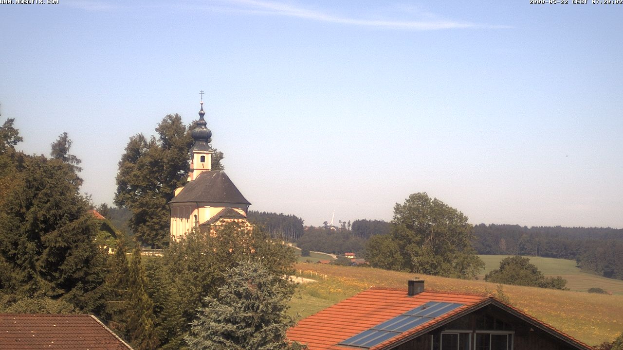 Archiv Foto Webcam Wallfahrtskirche Maria Mühlberg am Waginger See