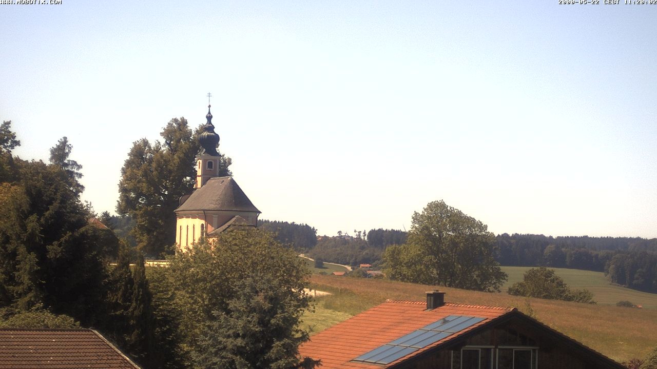 Archiv Foto Webcam Wallfahrtskirche Maria Mühlberg am Waginger See