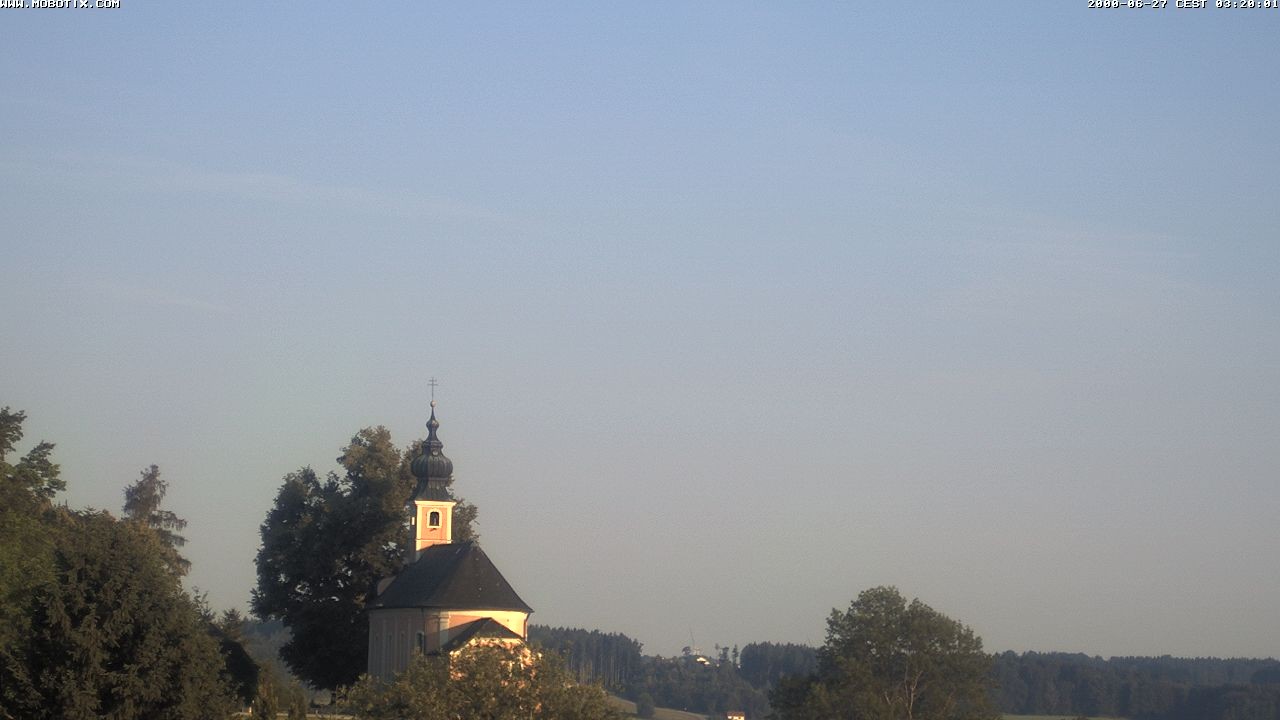 Archiv Foto Webcam Wallfahrtskirche Maria Mühlberg am Waginger See