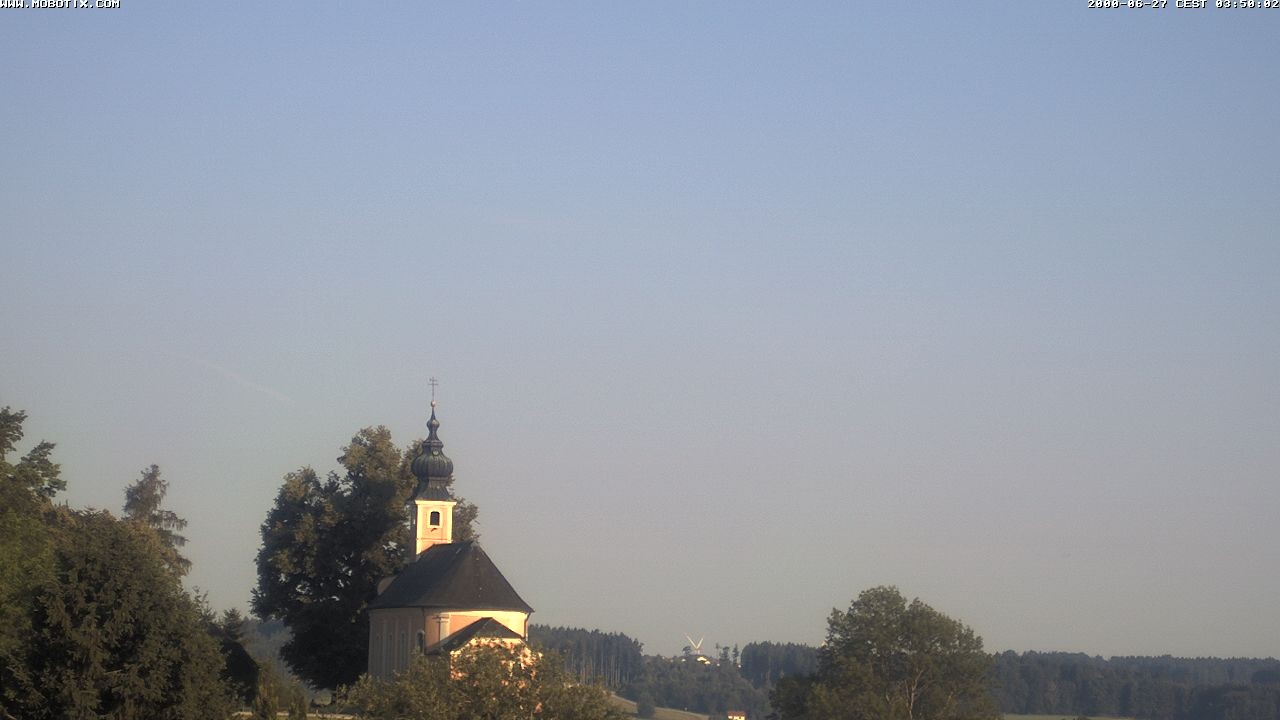 Archiv Foto Webcam Wallfahrtskirche Maria Mühlberg am Waginger See