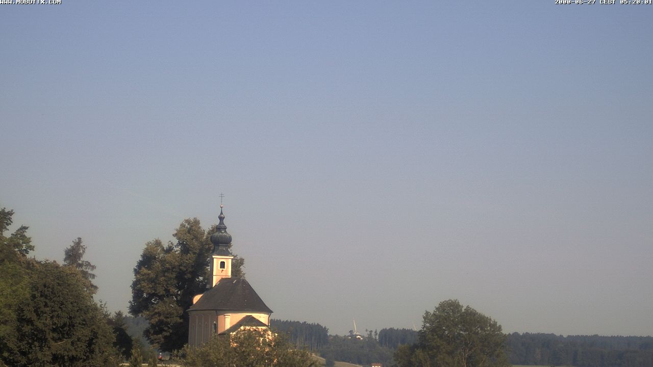 Archiv Foto Webcam Wallfahrtskirche Maria Mühlberg am Waginger See