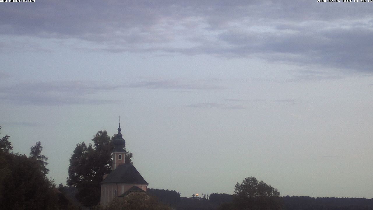 Archiv Foto Webcam Wallfahrtskirche Maria Mühlberg am Waginger See