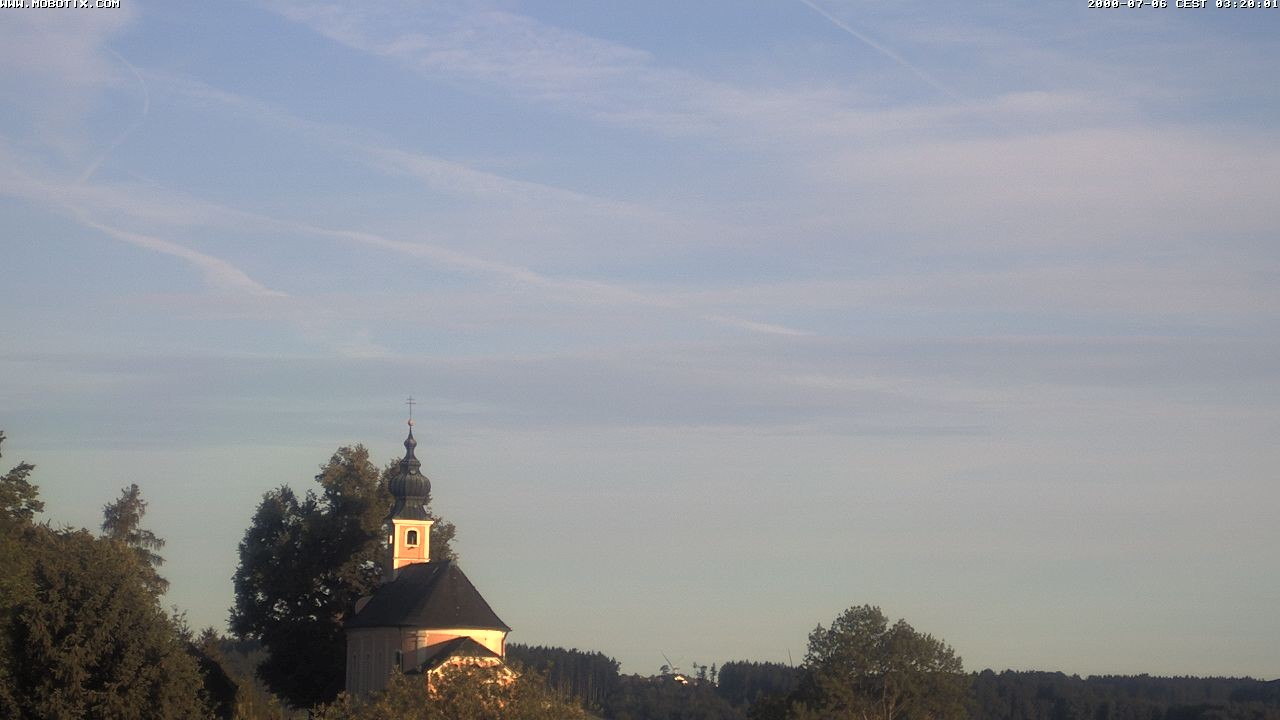 Archiv Foto Webcam Wallfahrtskirche Maria Mühlberg am Waginger See