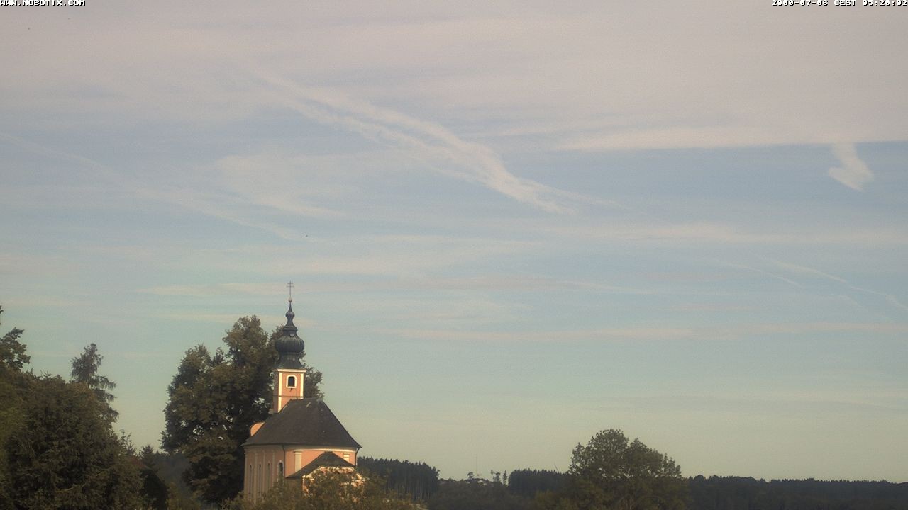 Archiv Foto Webcam Wallfahrtskirche Maria Mühlberg am Waginger See