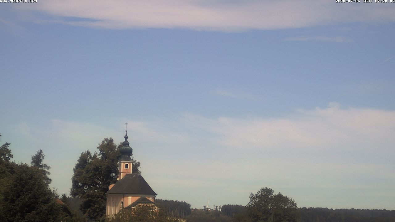 Archiv Foto Webcam Wallfahrtskirche Maria Mühlberg am Waginger See