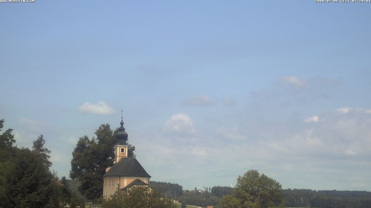 Archiv Foto Webcam Wallfahrtskirche Maria Mühlberg am Waginger See