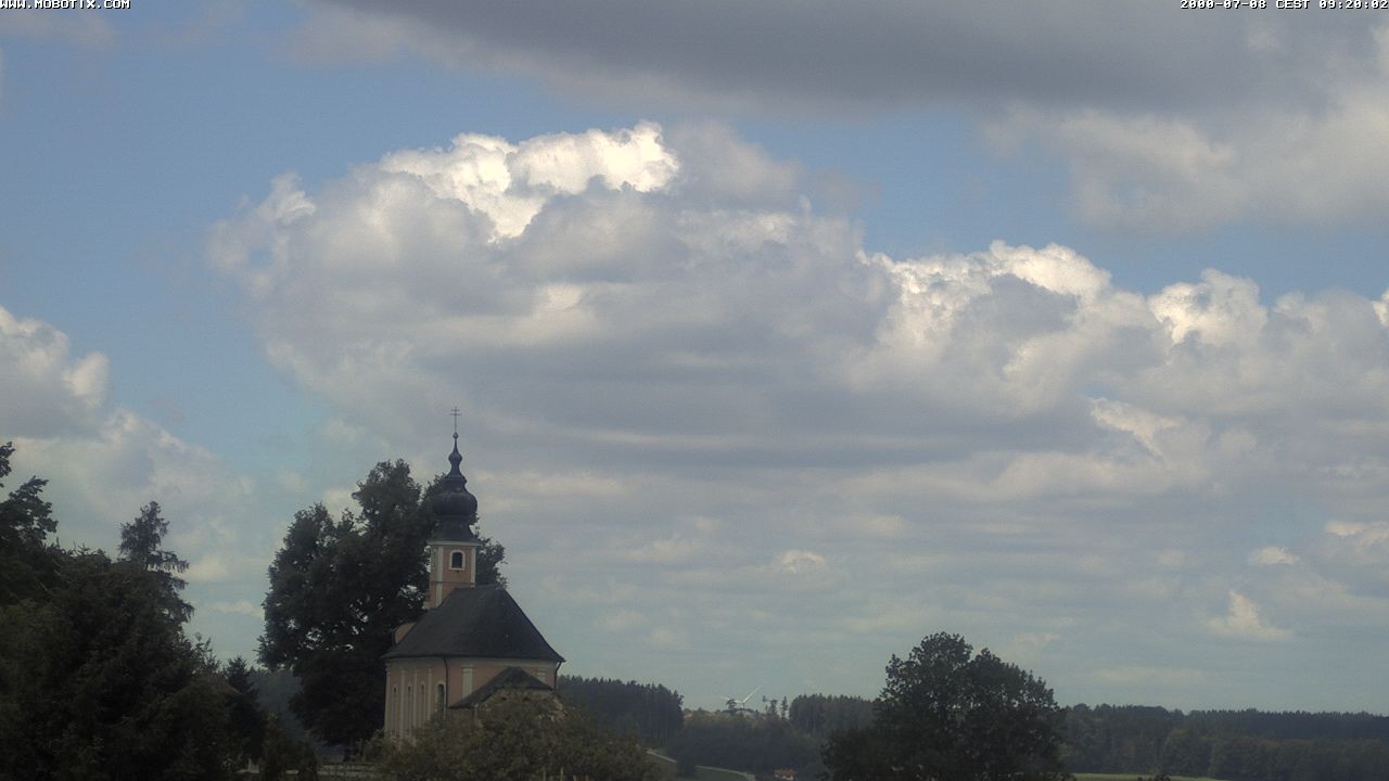 Archiv Foto Webcam Wallfahrtskirche Maria Mühlberg am Waginger See