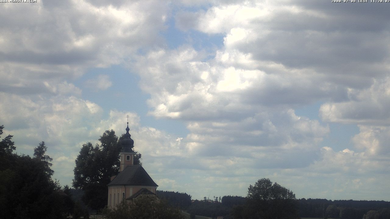 Archiv Foto Webcam Wallfahrtskirche Maria Mühlberg am Waginger See