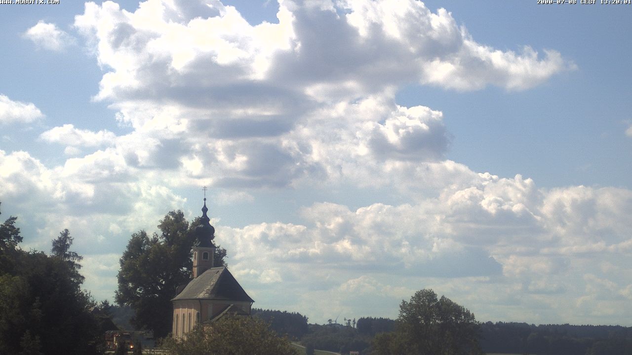 Archiv Foto Webcam Wallfahrtskirche Maria Mühlberg am Waginger See