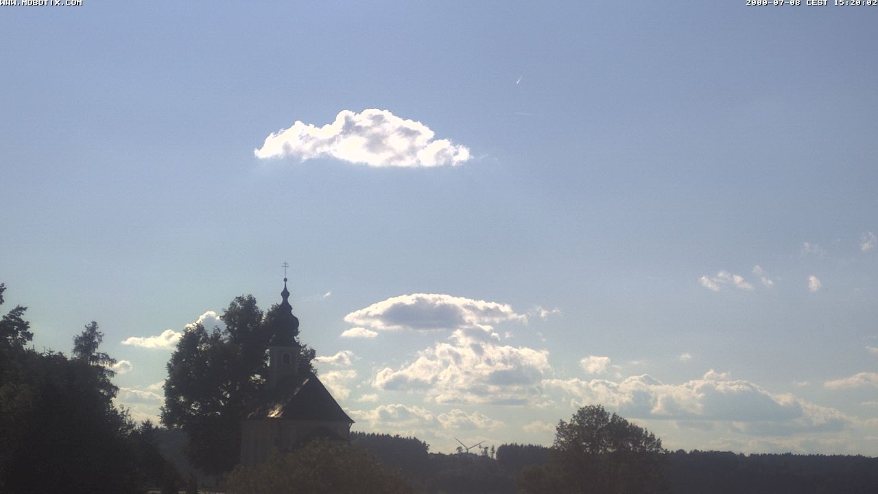 Archiv Foto Webcam Wallfahrtskirche Maria Mühlberg am Waginger See