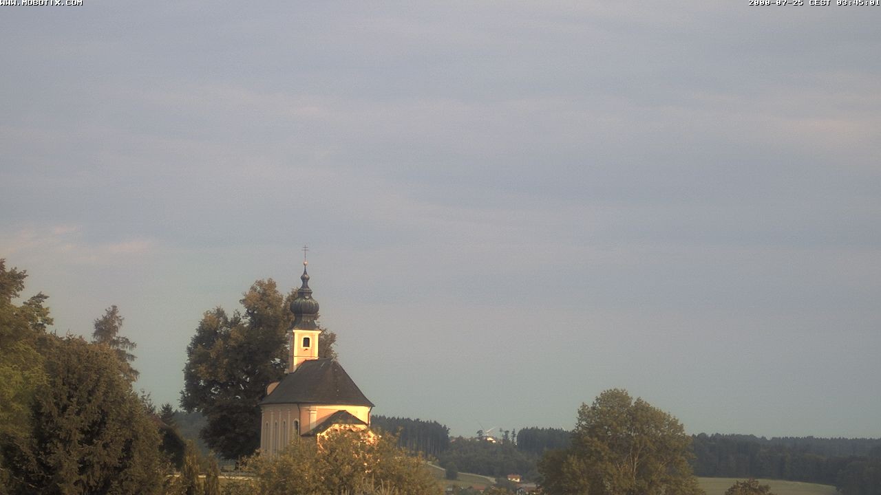 Archiv Foto Webcam Wallfahrtskirche Maria Mühlberg am Waginger See