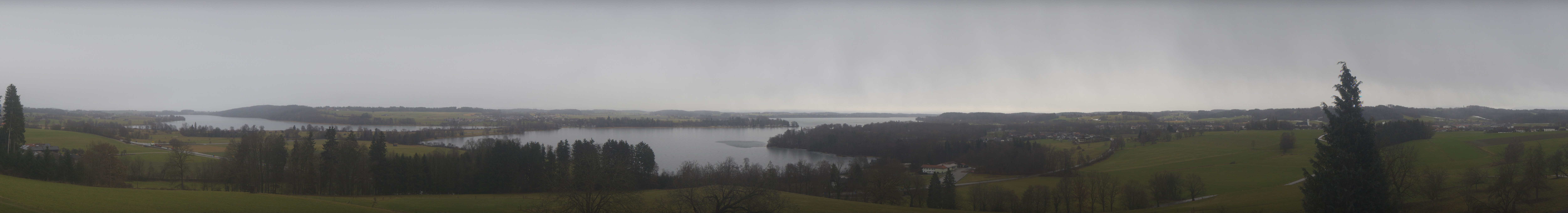 Archiv Foto Webcam Panoramablick auf Waginger und Tachinger See