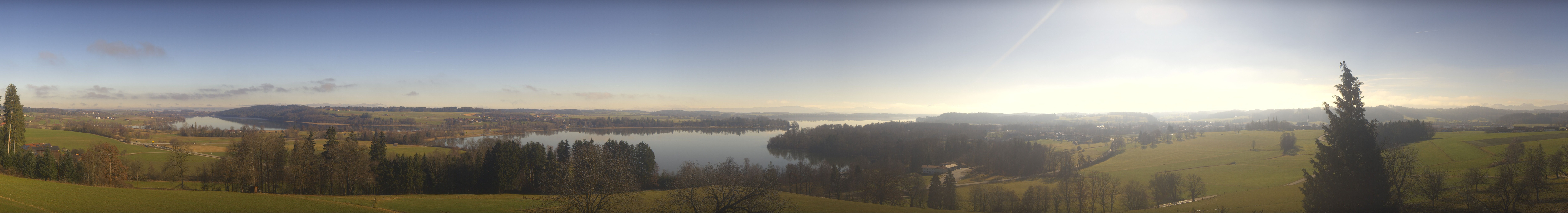 Archiv Foto Webcam Panoramablick auf Waginger und Tachinger See