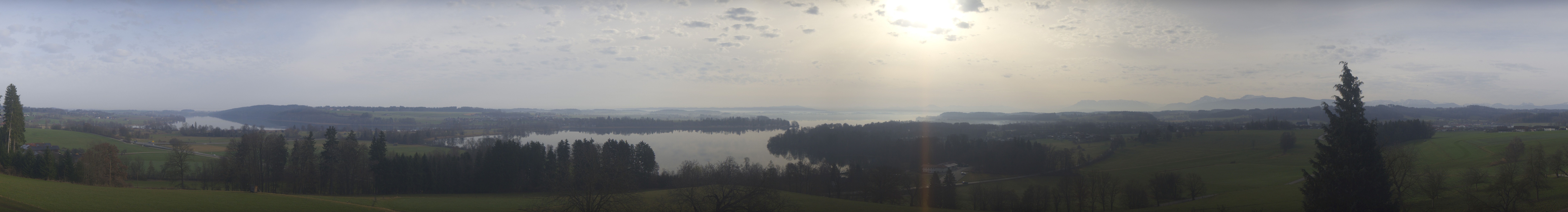 Archiv Foto Webcam Panoramablick auf Waginger und Tachinger See