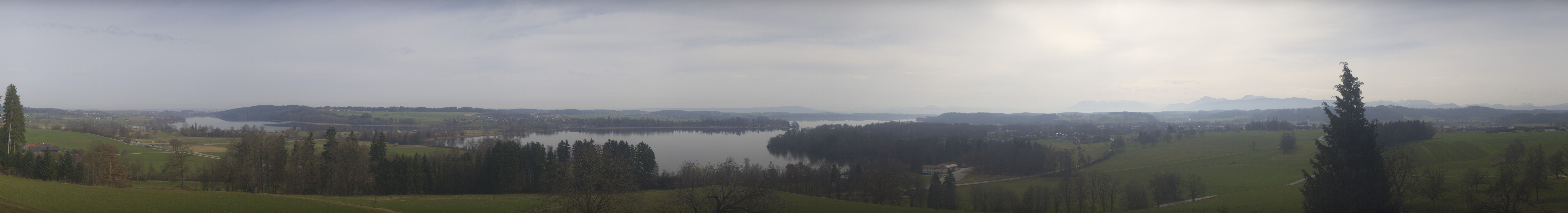 Archiv Foto Webcam Panoramablick auf Waginger und Tachinger See
